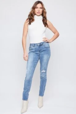 Women's Petite WannaBettaButt Mid Rise Skinny Jeans 22 Women's Petite WannaBettaButt Mid Rise Skinny Jeans -Wana Fashion Shop PP998767N 1477M 1
