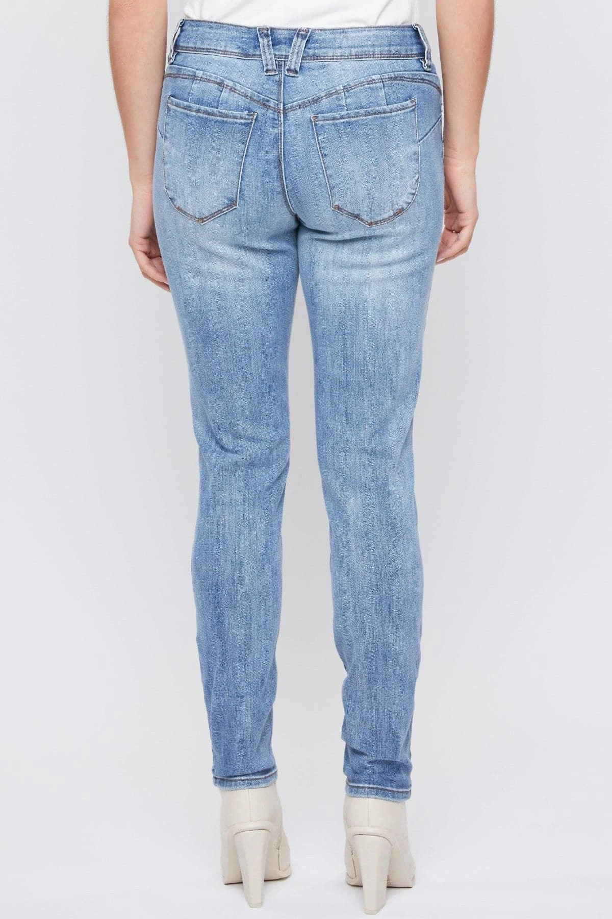 Women's Petite WannaBettaButt Mid Rise Skinny Jeans 14 Women's Petite WannaBettaButt Mid Rise Skinny Jeans - Image 12