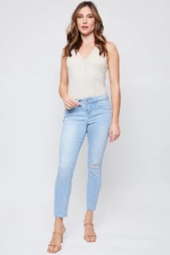 Women's Petite WannaBettaButt Mid Rise Skinny Jeans 18 Women's Petite WannaBettaButt Mid Rise Skinny Jeans -Wana Fashion Shop PP998767N L1477 1