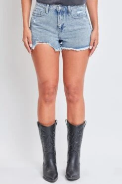 Women's Dream Shorts With Frayed Hem -Wana Fashion Shop S221368 2905L 2
