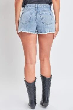 Women's Dream Shorts With Frayed Hem -Wana Fashion Shop S221368 2905L 4
