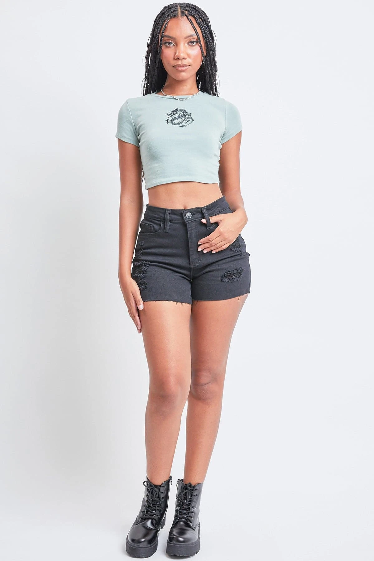 Women's Vintage Dream Shorts With Frayed Hem 14 Women's Vintage Dream Shorts With Frayed Hem - Image 12