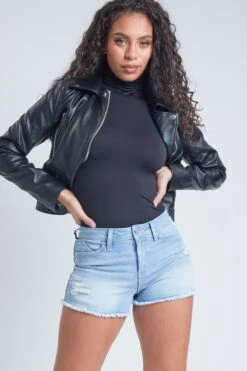 Women's WannaBettaButt Frayed Hem Shorts -Wana Fashion Shop S237156 2575L 1