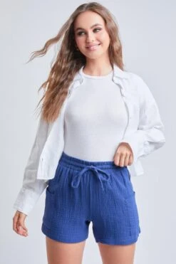 Women's Gauze Shorts -Wana Fashion Shop S2651DG 165 1