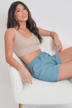 Women's Gauze Shorts -Wana Fashion Shop S2651DG 2850 5