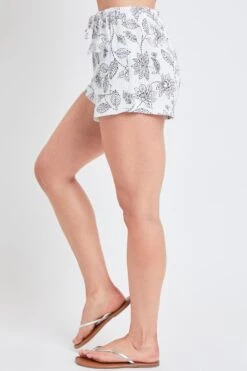 Women's Drawstring Textured Shorts With Pockets -Wana Fashion Shop S2726DG 2851 2