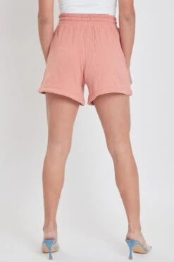 Women's Double Gauze Drawstring Banded Hem Shorts Deal -Wana Fashion Shop S2729DG 1934 4