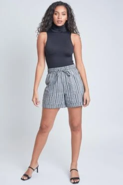 Women's Linen Shorts With Pockets -Wana Fashion Shop S2729LN 2801 1