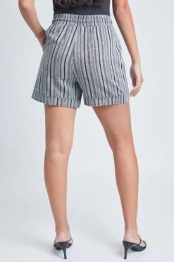 Women's Linen Shorts With Pockets -Wana Fashion Shop S2729LN 2801 4