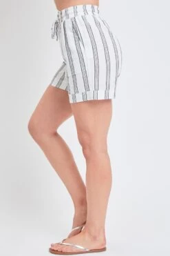 Women's Linen Shorts With Pockets -Wana Fashion Shop S2729LN 2828 3