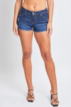 Women's WannaBettaButt Low Rise Frayed Shorts -Wana Fashion Shop S273751N N2879 2