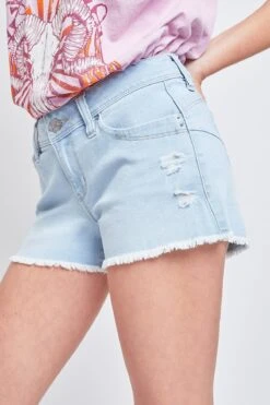 Women's WannaBettaButt Low Rise Frayed Shorts -Wana Fashion Shop S273751N Q2879 2
