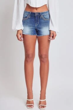 Women's Heavy Stitch Embroidered Frayed Shorts -Wana Fashion Shop S286186 08P 1 44075db7 deb9 48c6 b0be 40662de593df