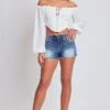 Women's Heavy Stitch Embroidered Frayed Shorts -Wana Fashion Shop S286186 08P 2 a5019a4a a502 45c3 b5c4 68b7bffe3af7