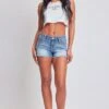 Women's Heavy Stitch Frayed Shorts -Wana Fashion Shop S287186 08M 2