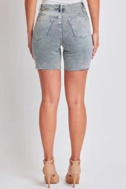 Women's Luxe High Rise Long Short Denim-Distressed 31 Women's Luxe High Rise Long Short Denim-Distressed -Wana Fashion Shop S293560 3020V 2 c07c2f68 f1a2 496c 9e3f 9485940fc59a