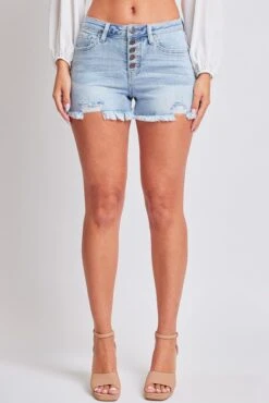 Women's Luxe High Rise Fray Hem Denim Short -Wana Fashion Shop S293660 08C 1 65c042b9 3392 4f6a adf8 ad8ca04f828c