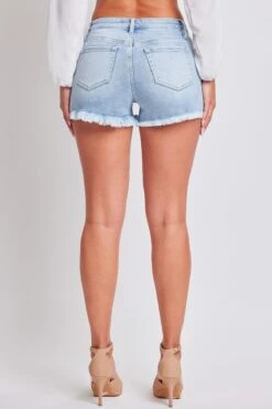Women's Luxe High Rise Fray Hem Denim Short -Wana Fashion Shop S293660 08C 2 cc09d722 37ec 4d1e 82fd bd4afa30eb89