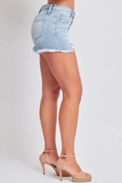Women's Luxe High Rise Fray Hem Denim Short -Wana Fashion Shop S293660 08C 3 63ceb91a e921 41e4 bb70 f368383c5efa