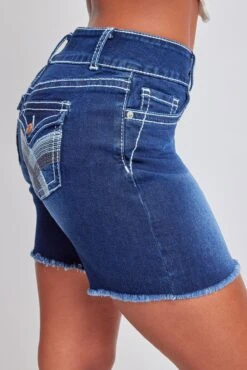 Women's Heavy Stitch 2 Button Long Shorts -Wana Fashion Shop S305051N S08 6