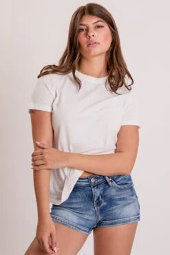 Women's Luxe Low Rise Heart Shape Pocket Shorts -Wana Fashion Shop S313460 35N 6