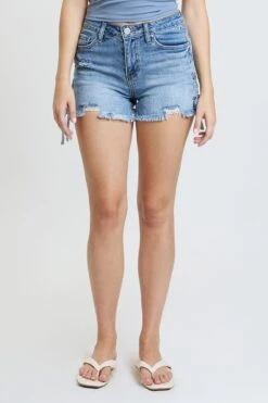 Women's Luxe High Rise Shorts With Lace Up Detail -Wana Fashion Shop S315499 3034Y 2