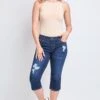 Women's Sustainable WannaBettaButt Capri Jeans -Wana Fashion Shop WC106342 S2661 4