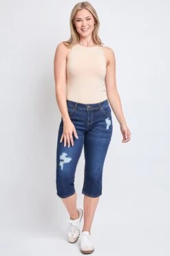 Women's Sustainable WannaBettaButt Capri Jeans -Wana Fashion Shop WC106342 S2661 5