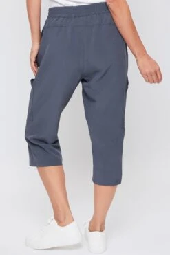 Women's Pull-On Capris With Big Pocket Detail -Wana Fashion Shop WC1106T1 GRAPH 5