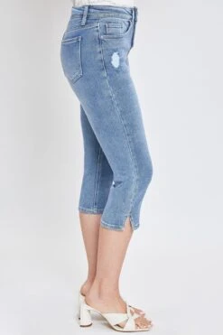 Women's Vintage High Rise Capri Jeans -Wana Fashion Shop WC111070N 2702M 5