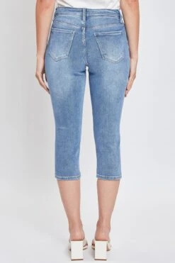 Women's Vintage High Rise Capri Jeans -Wana Fashion Shop WC111070N 2702M 6