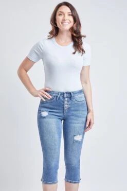 Women's Vintage High Rise Capri Jeans -Wana Fashion Shop WC111070N 2702C 1 Custom 83ef70e6 7622 4e67 975f a4ffdf0a4bfa