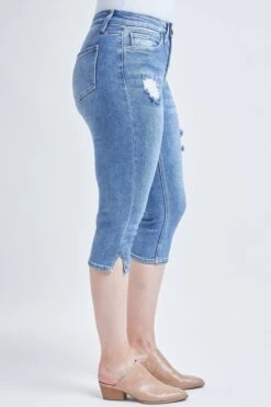 Women's Vintage High Rise Capri Jeans -Wana Fashion Shop WC111070N 2702C 3 Custom ae6339f6 3711 44da b3a8 63d4b758c5c4