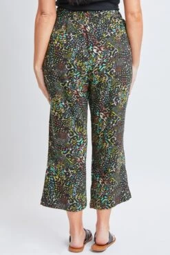 Women's Lifestyle Pull-On Capri W/ Flap Patch Pocket -Wana Fashion Shop WC1119R1 AN014 5