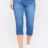 Women's Essential High Rise 2-Button Slim Stretch Capri -Wana Fashion Shop WC34941 M08 2 61985d77 3564 47c8 8b67 8762895ab0be