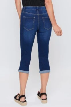 Women's Essential High Rise Cuffed Capri Jeans -Wana Fashion Shop WC35041 S1955 4