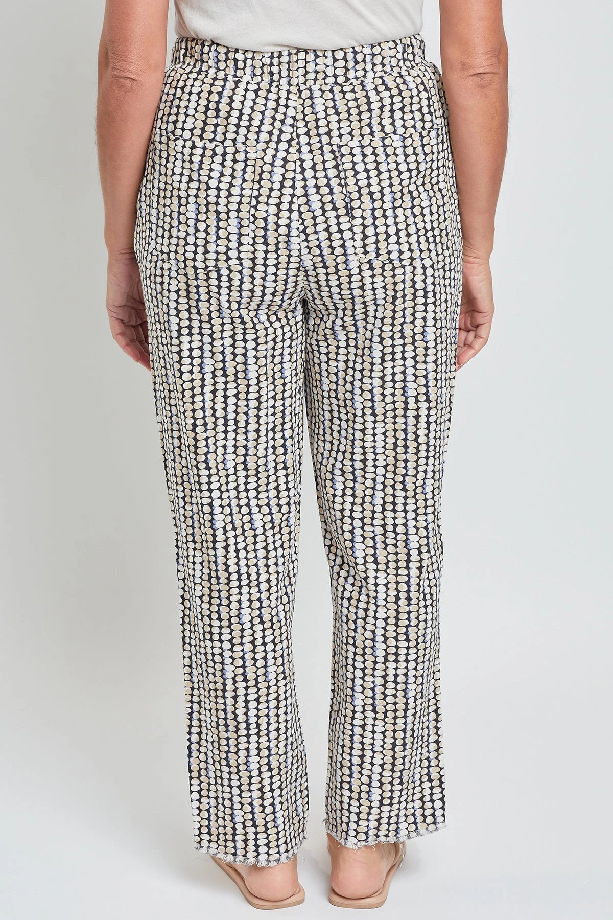 Women's Pull-On Relaxed Straight Leg Pant Fray Hem 7 Women's Pull-On Relaxed Straight Leg Pant Fray Hem - Image 5