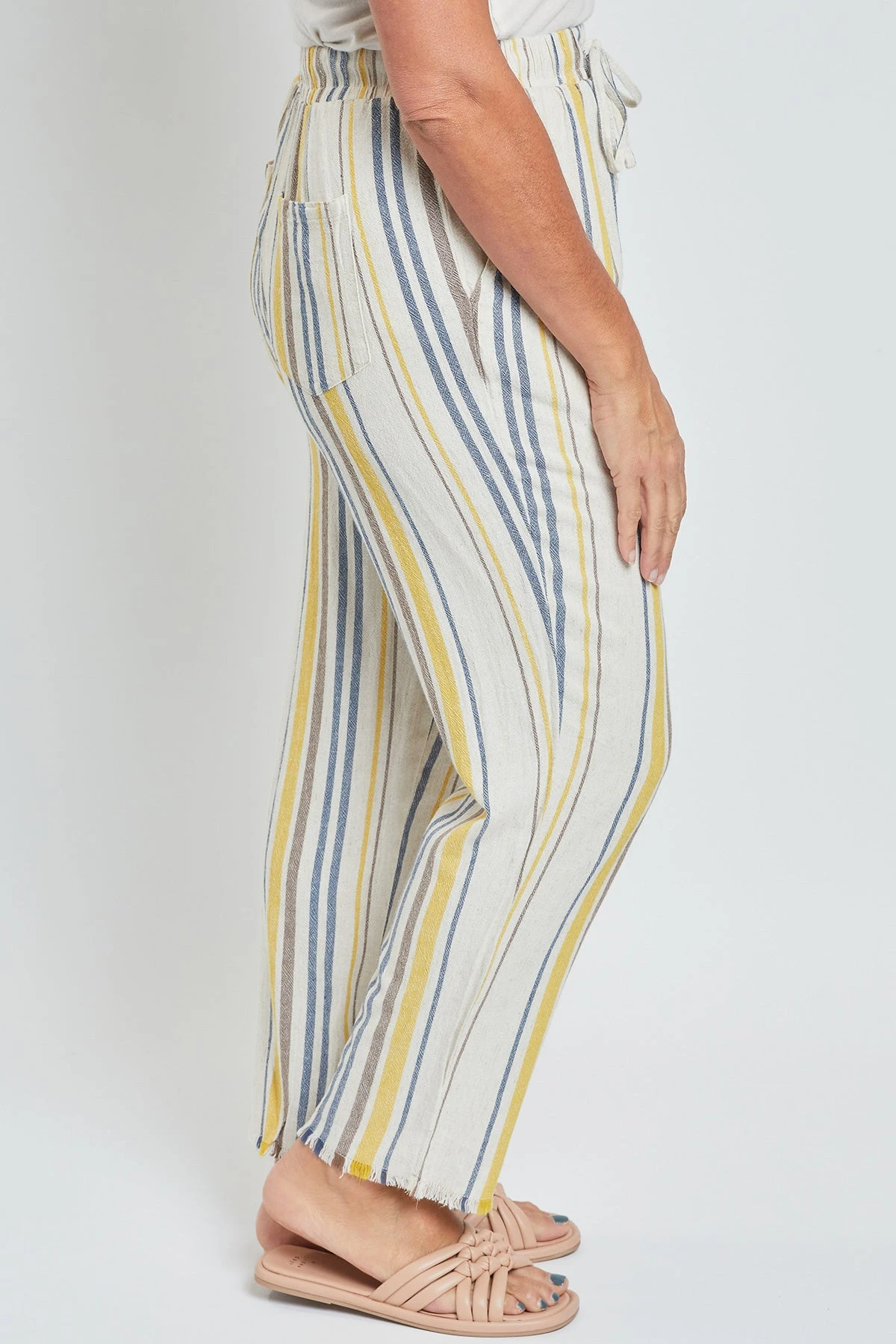 Women's Pull-On Relaxed Straight Leg Pant Fray Hem 9 Women's Pull-On Relaxed Straight Leg Pant Fray Hem - Image 7