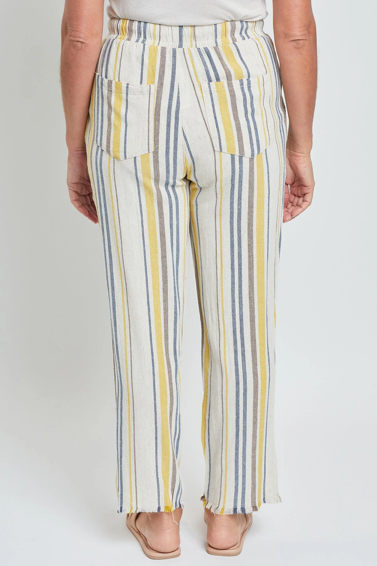 Women's Pull-On Relaxed Straight Leg Pant Fray Hem 11 Women's Pull-On Relaxed Straight Leg Pant Fray Hem - Image 9