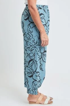 Women’s Double Gauze Front Split Wide Leg Pants 23 Women’s Double Gauze Front Split Wide Leg Pants -Wana Fashion Shop WF1199DG AB005 5