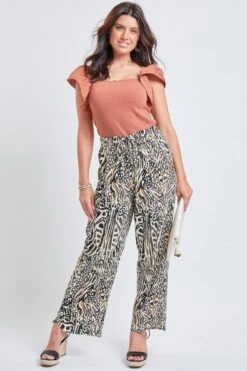 Women's Pull-On Stove Pipe Pant With Tulip Hem Detail -Wana Fashion Shop WF1206R1 AN013 1 0a6265ed c314 4767 9c4a f3154180867d