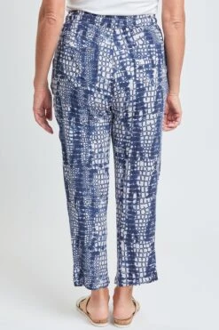 Women's Straight Tapered High Rise Drawstring Waistband Pants Lifestyle Collection -Wana Fashion Shop WF1208CG AN009 5