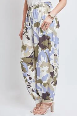 Women's Drawstring Wide Jogger Pant With Pleated Hem Lifestyle Collection 40 Women's Drawstring Wide Jogger Pant With Pleated Hem Lifestyle Collection -Wana Fashion Shop WF1209CG CA007 2