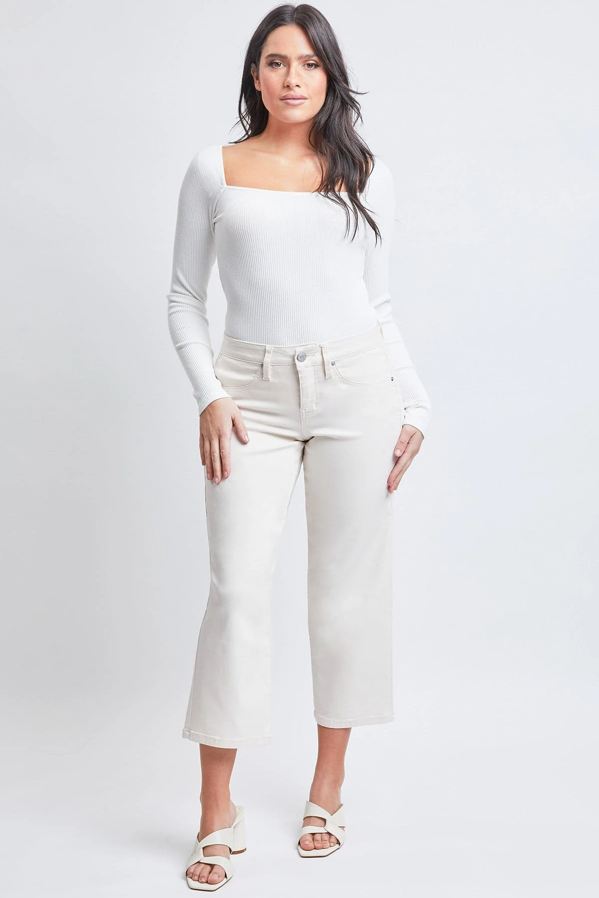 Women's Hyperstretch Cropped Wide Leg Pants 9 Women's Hyperstretch Cropped Wide Leg Pants - Image 7