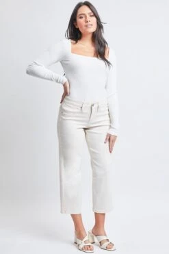Women's Hyperstretch Cropped Wide Leg Pants 21 Women's Hyperstretch Cropped Wide Leg Pants -Wana Fashion Shop WF122631 GARDE 4