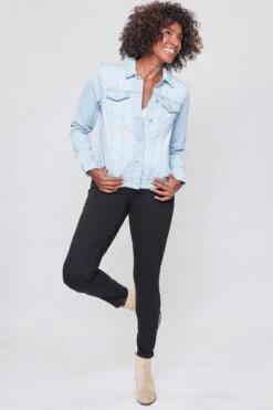 Women's Distressed Denim Jacket 24 Women's Distressed Denim Jacket -Wana Fashion Shop WJ104976 Q997 1