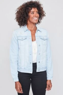 Women's Distressed Denim Jacket 22 Women's Distressed Denim Jacket -Wana Fashion Shop WJ104976 Q997 2