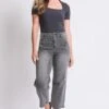 Women's High Rise Crop Detailed Wide Leg Jeans -Wana Fashion Shop WP005950 36X 6