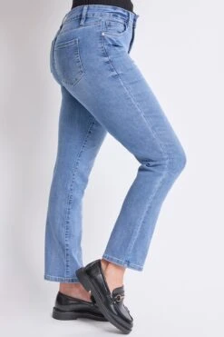 Women's High Rise Basic 5 Pocket Straight Leg Jeans -Wana Fashion Shop WP023929 35M 2