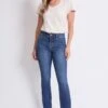Women's High Rise Slim Bootcut Jeans -Wana Fashion Shop WP024029 N08 4
